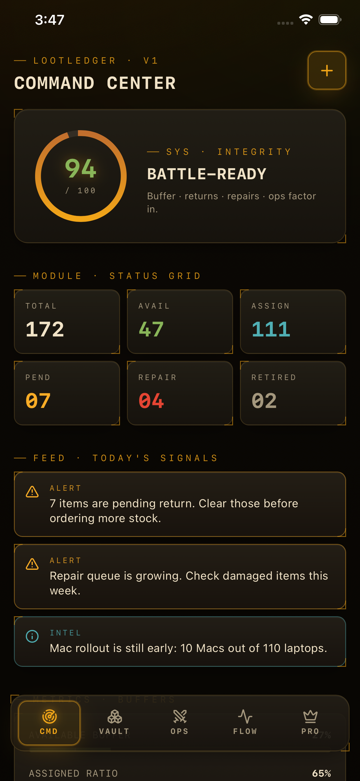 Loot Ledger app screenshot